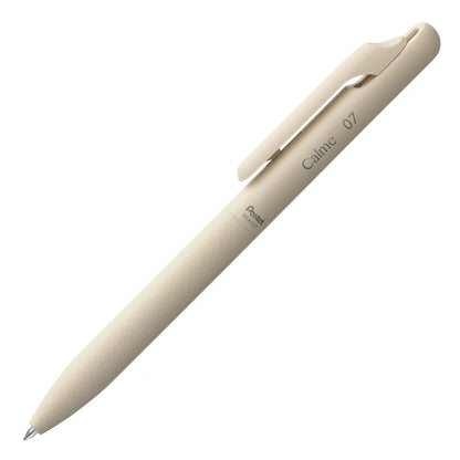 Pentel Calme Quiet Ballpoint Pen 0.7mm (4 body colors) - 2023 Limited - Beige 米色 by Techo Treats Stationery