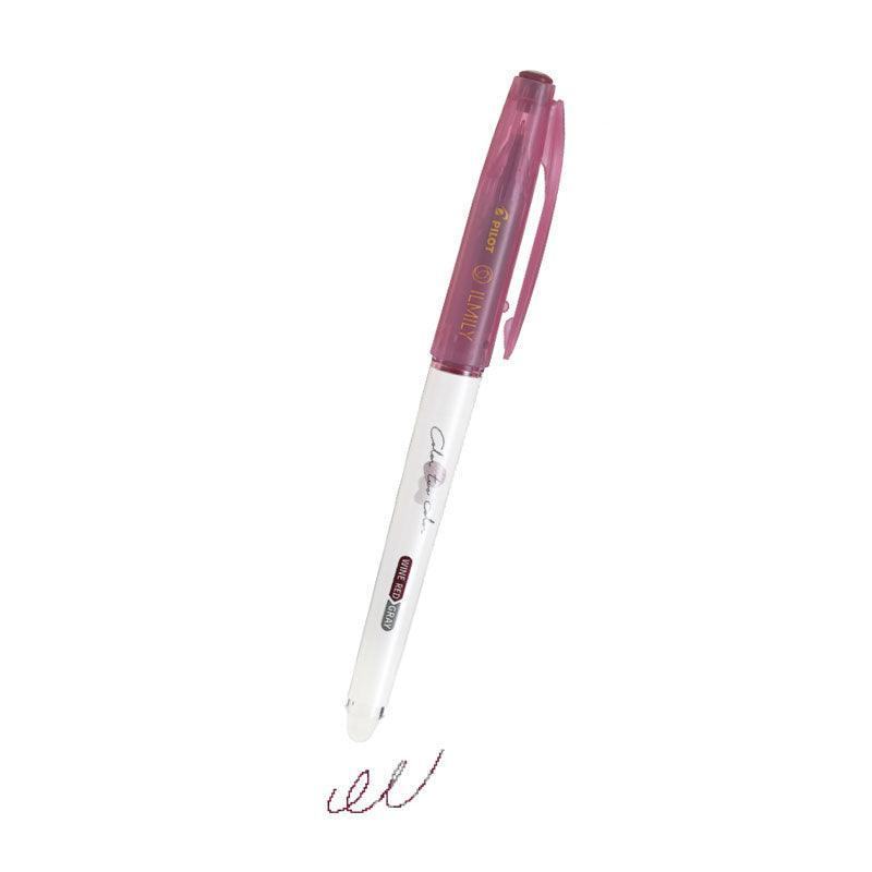 PILOT ILMILY Color two color - 0.4mm Color-changing Gel Pen (8 colors) - Burgundy / Grey 酒紅 / 灰 by Techo Treats Stationery