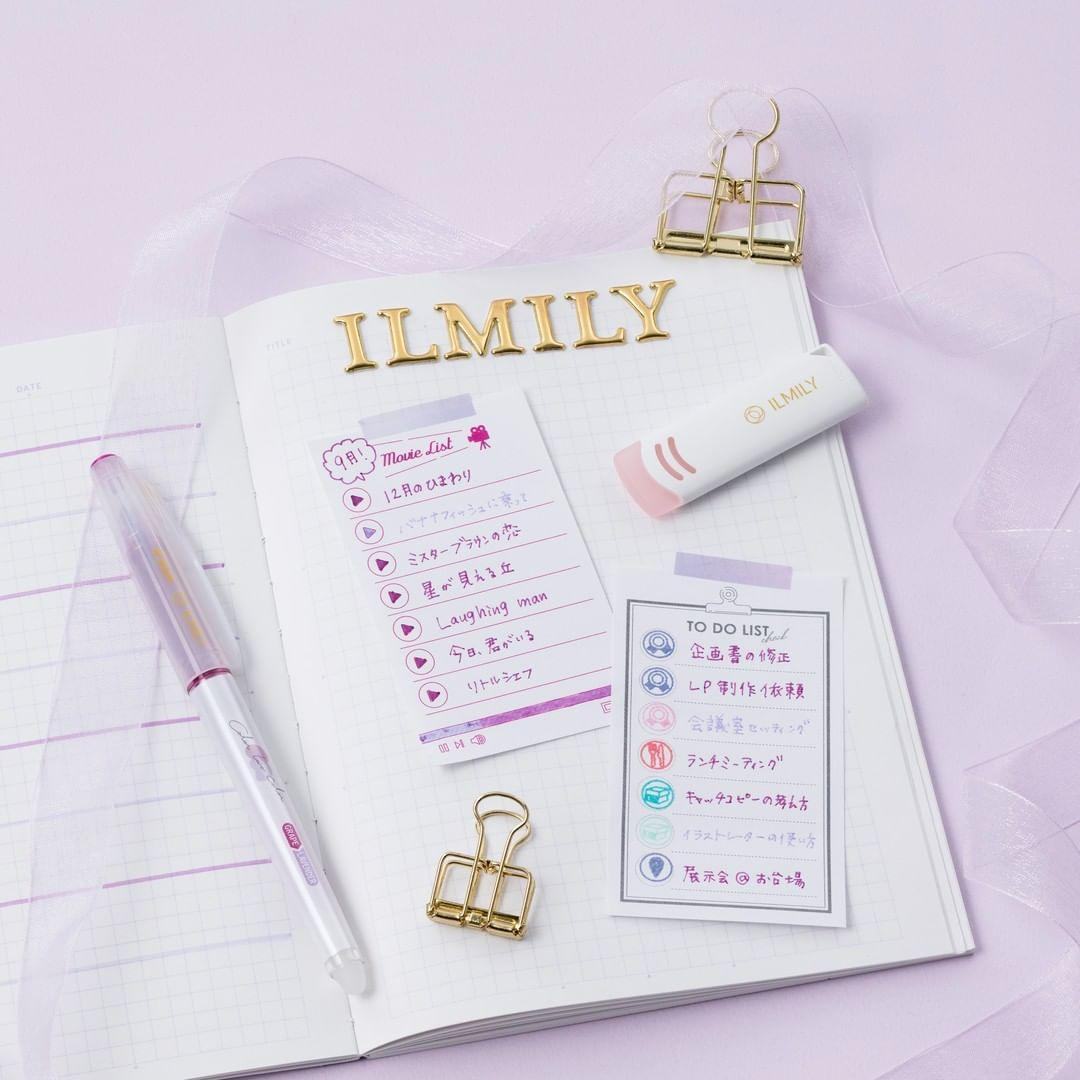 PILOT ILMILY Color two color - Movie List Set - Default Title by Techo Treats Stationery