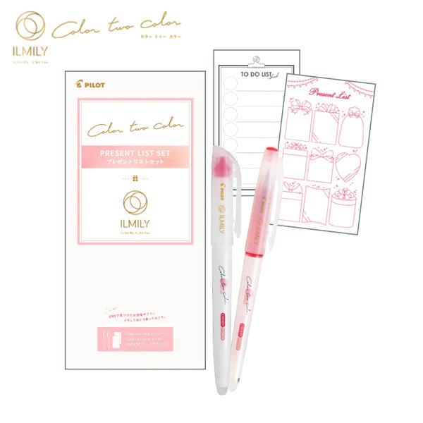 PILOT ILMILY Color two color - Present List Set - Default Title by Techo Treats Stationery