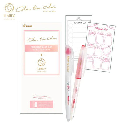 PILOT ILMILY Color two color - Present List Set - Default Title by Techo Treats Stationery