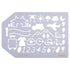 PILOT ILMILY Deco Template Ruler Vol.2 (3 designs) - (LA) Travel by Techo Treats Stationery