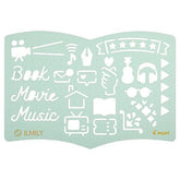 PILOT ILMILY Deco Template Ruler Vol.2 (3 designs) - (MG) Home by Techo Treats Stationery