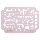 PILOT ILMILY Deco Template Ruler Vol.2 (3 designs) - (P) Cafe by Techo Treats Stationery