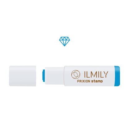 PILOT ILMILY Vol. 1 FriXion Erasable Stamp (12 designs) - 藍色 - 鑽石 by Techo Treats Stationery