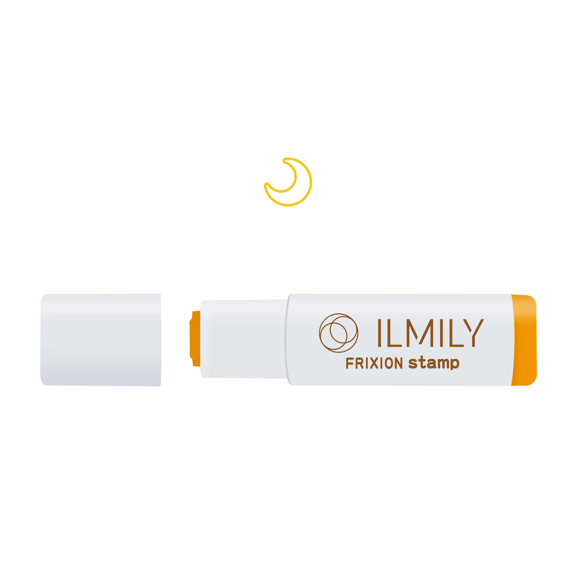 PILOT ILMILY Vol. 1 FriXion Erasable Stamp (12 designs) - 黃色 - 月亮 by Techo Treats Stationery