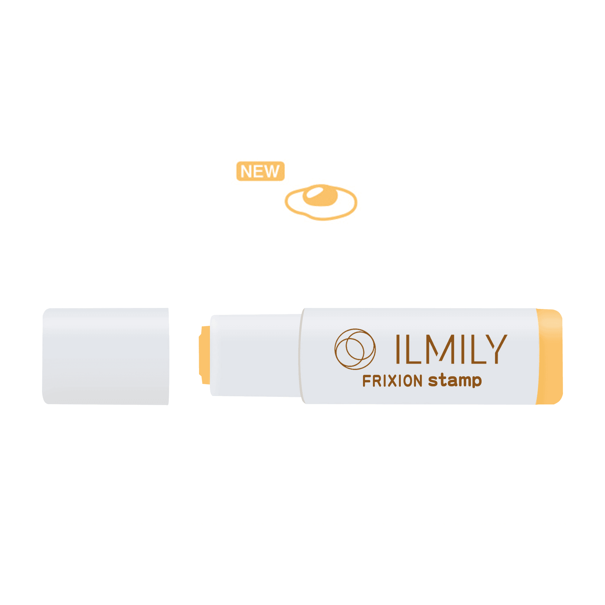 PILOT ILMILY Vol. 1 FriXion Erasable Stamp (12 designs) - 黃色 - 煎蛋 by Techo Treats Stationery