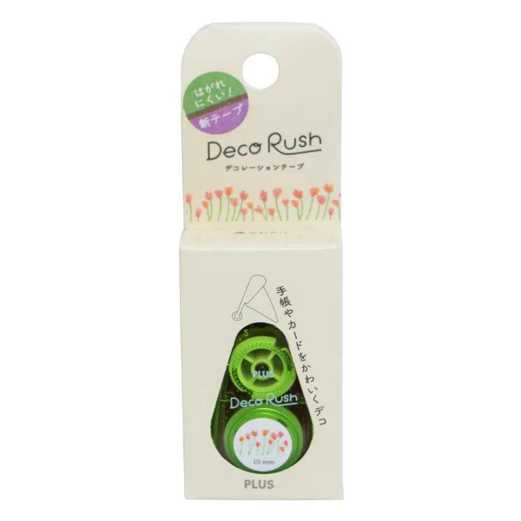 PLUS Deco Rush 10mm Decoration Tape - 2023 Series (7 designs) - Flower Field by Techo Treats Stationery