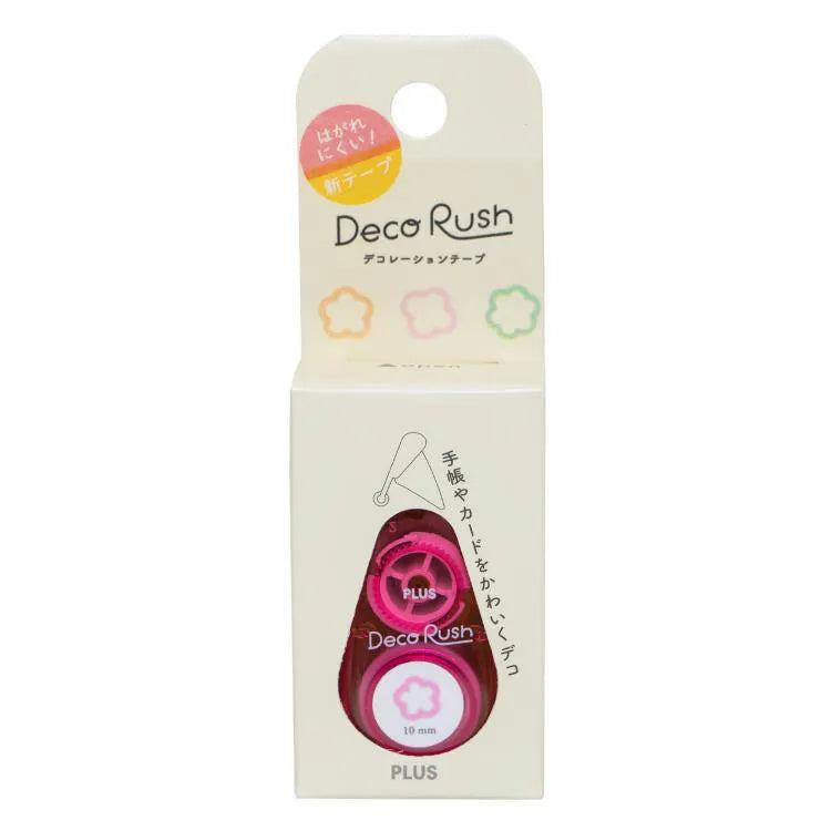 PLUS Deco Rush 10mm Decoration Tape - 2023 Series (7 designs) - Fluffy Flower by Techo Treats Stationery