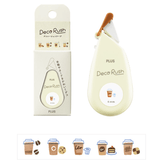 PLUS Deco Rush 6mm Decoration Tape - Series 51 (13 designs) - Cafe by Techo Treats Stationery
