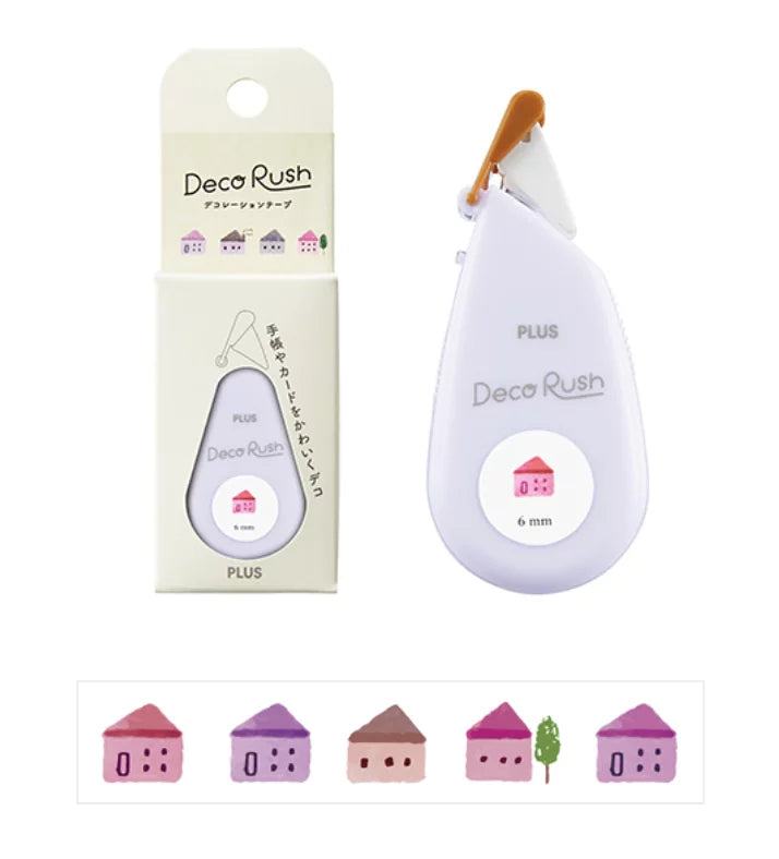 PLUS Deco Rush 6mm Decoration Tape - Series 51 (13 designs) - House by Techo Treats Stationery