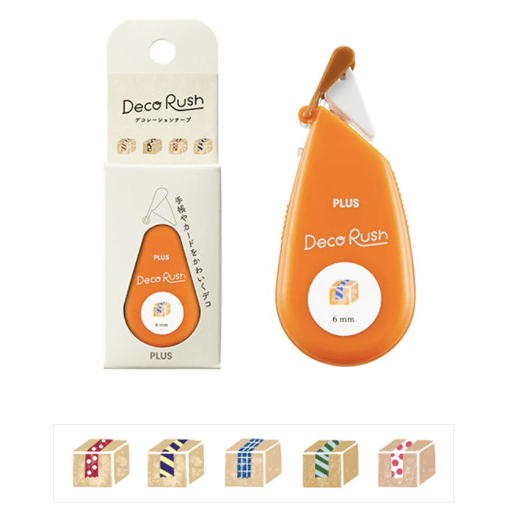 PLUS Deco Rush 6mm Decoration Tape - Series 51 (13 designs) - Luggage by Techo Treats Stationery