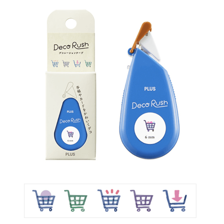 PLUS Deco Rush 6mm Decoration Tape - Series 51 (13 designs) - Shopping by Techo Treats Stationery