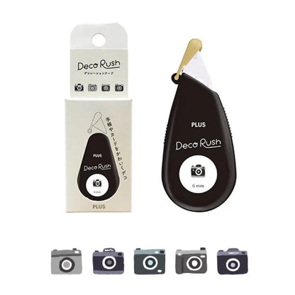 PLUS Deco Rush 6mm Decoration Tape - Series 52 (14 designs) - Camera by Techo Treats Stationery