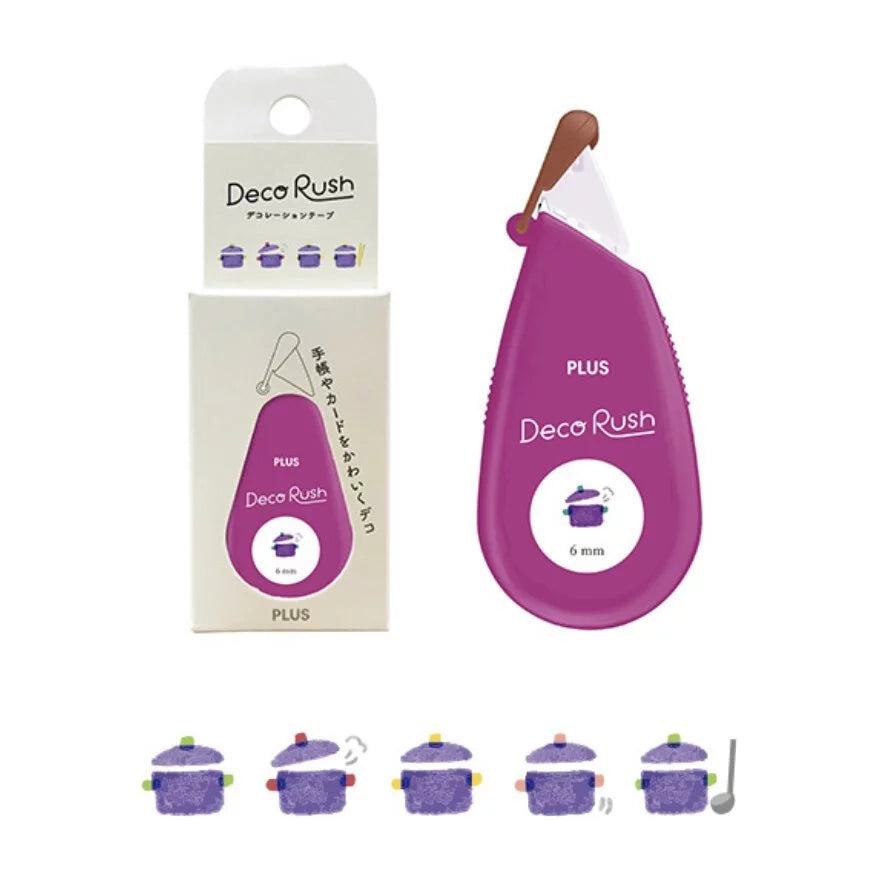 PLUS Deco Rush 6mm Decoration Tape - Series 52 (14 designs) - Cooking by Techo Treats Stationery