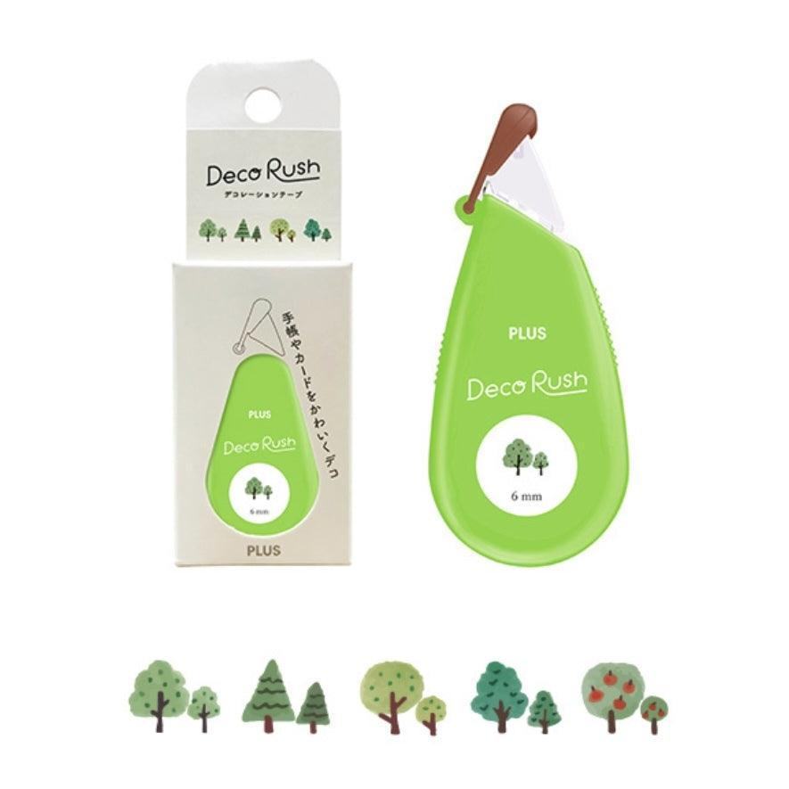 PLUS Deco Rush 6mm Decoration Tape - Series 52 (14 designs) - Forest by Techo Treats Stationery
