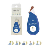PLUS Deco Rush 6mm Decoration Tape - Series 52 (14 designs) - Sleep by Techo Treats Stationery