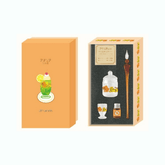 RYU-RYU ADERIA RETRO 昭和復古玻璃筆套裝 (6款) - 橙 - 動物園朋友 by Techo Treats Stationery