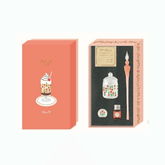 RYU-RYU ADERIA RETRO 昭和復古玻璃筆套裝 (6款) - 紅 - 鬱金香 by Techo Treats Stationery