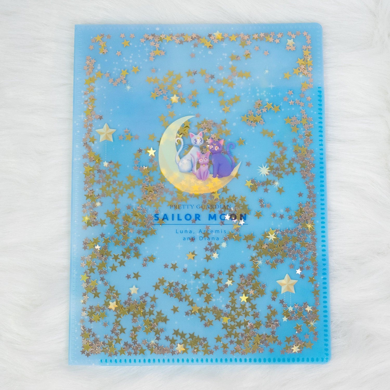 Sailor Moon 30th Anniversary Limited Series - A5 Clear Folder with Glitter (2 designs) - Sun-Star Stationery - Style B by Techo Treats Stationery