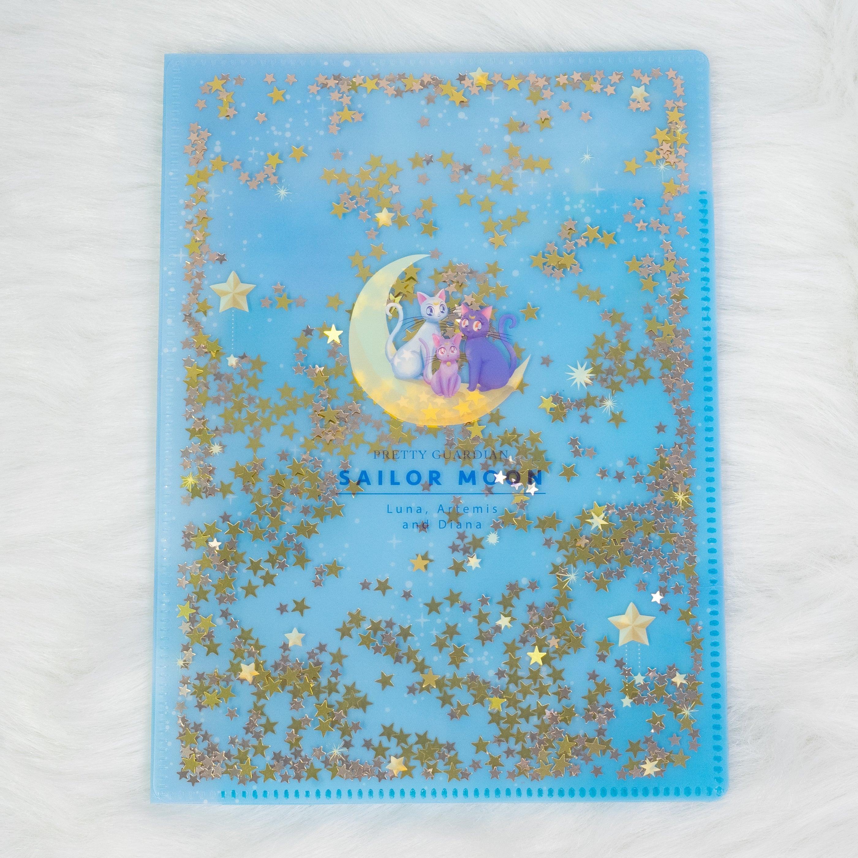 Sailor Moon 30th Anniversary Limited Series - A5 Clear Folder with Glitter (2 designs) - Sun-Star Stationery - Style B by Techo Treats Stationery