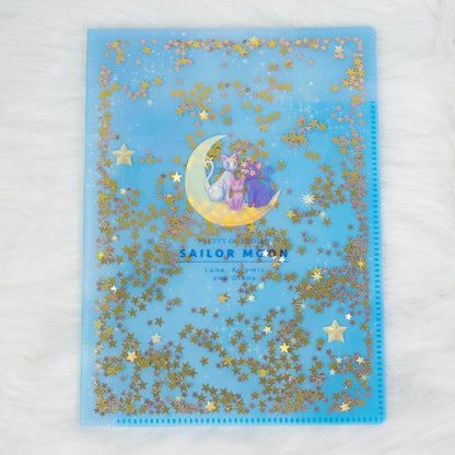 Sailor Moon 30th Anniversary Limited Series - A5 Clear Folder with Glitter (2 designs) - Sun-Star Stationery - Style B by Techo Treats Stationery