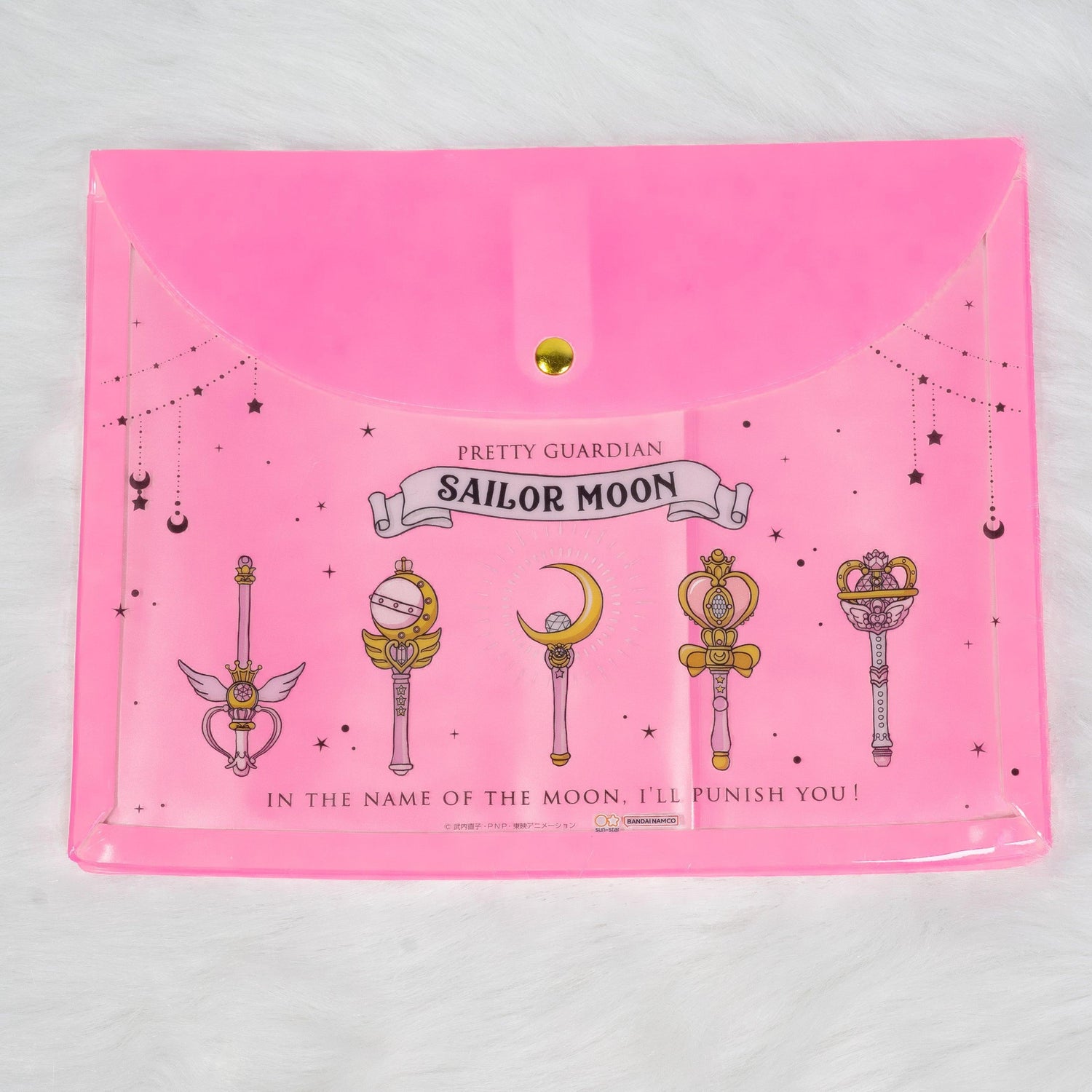 Sailor Moon 30th Anniversary Limited Series - A5 Flat Case with Button Closure (2 designs) - Sun-Star Stationery - Style A by Techo Treats Stationery