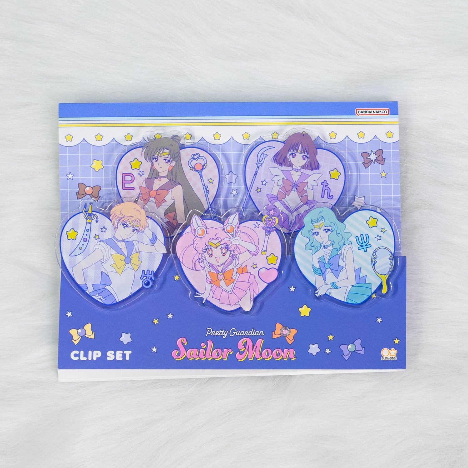 Sailor Moon 30th Anniversary Limited Series - Acrylic Clip Set (Set of 5) (3 designs) - Sun-Star Stationery - Style C by Techo Treats Stationery