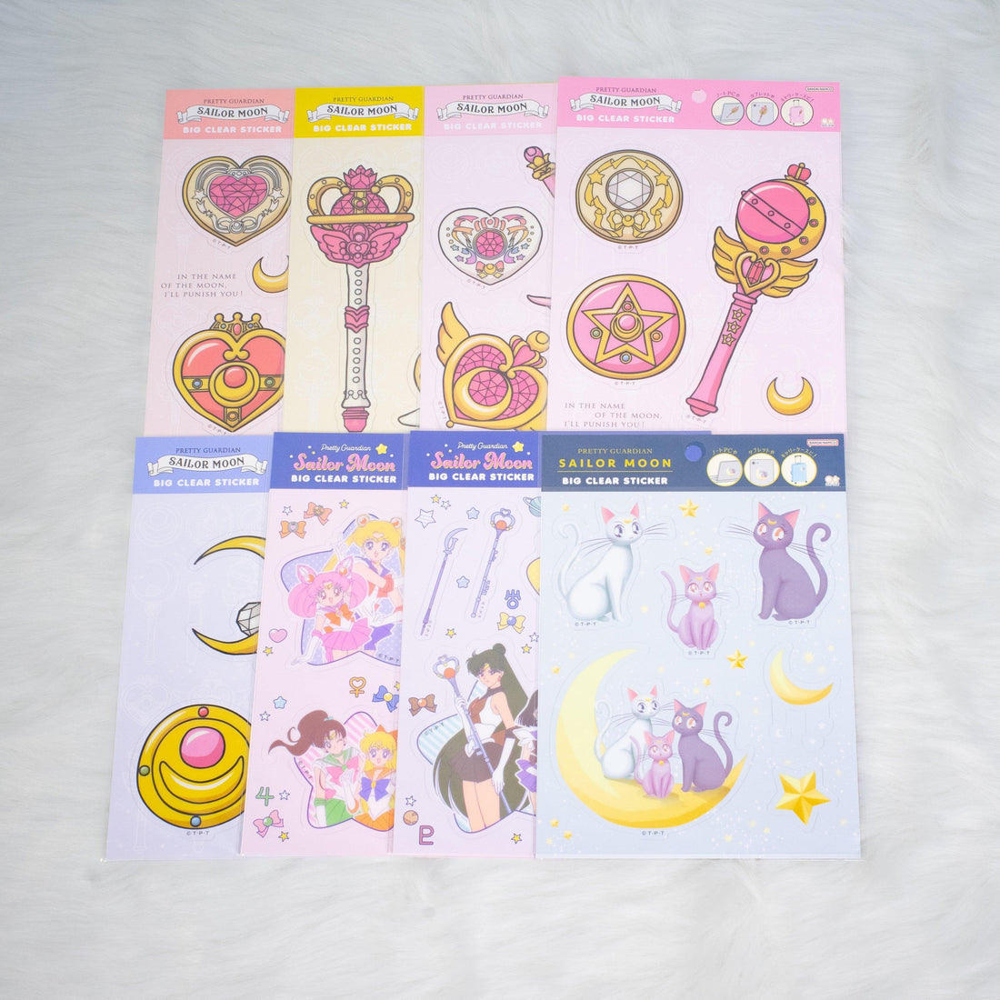 Sailor Moon 30th Anniversary Limited Series - Big Clear Sticker (8 designs) - Sun-Star Stationery - Style A by Techo Treats Stationery