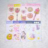 Sailor Moon 30th Anniversary Limited Series - Big Clear Sticker (8 designs) - Sun-Star Stationery - Style A by Techo Treats Stationery