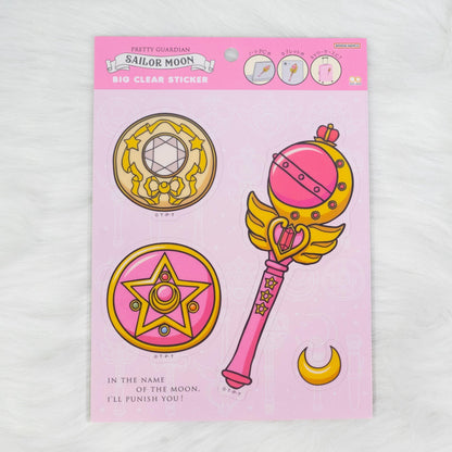 Sailor Moon 30th Anniversary Limited Series - Big Clear Sticker (8 designs) - Sun-Star Stationery - Style B by Techo Treats Stationery