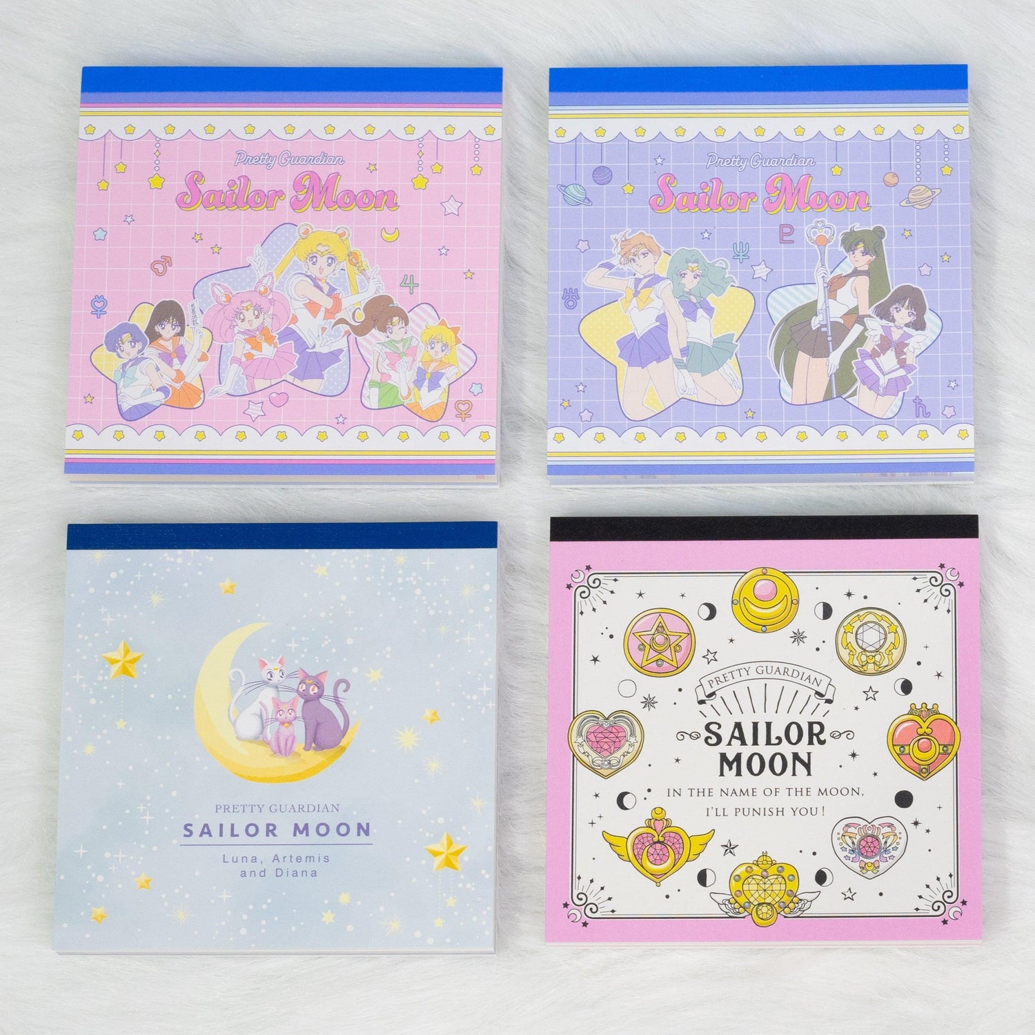 Sailor Moon 30th Anniversary Limited Series - Square Memo Pad (4 designs) - Sun-Star Stationery - Style A by Techo Treats Stationery