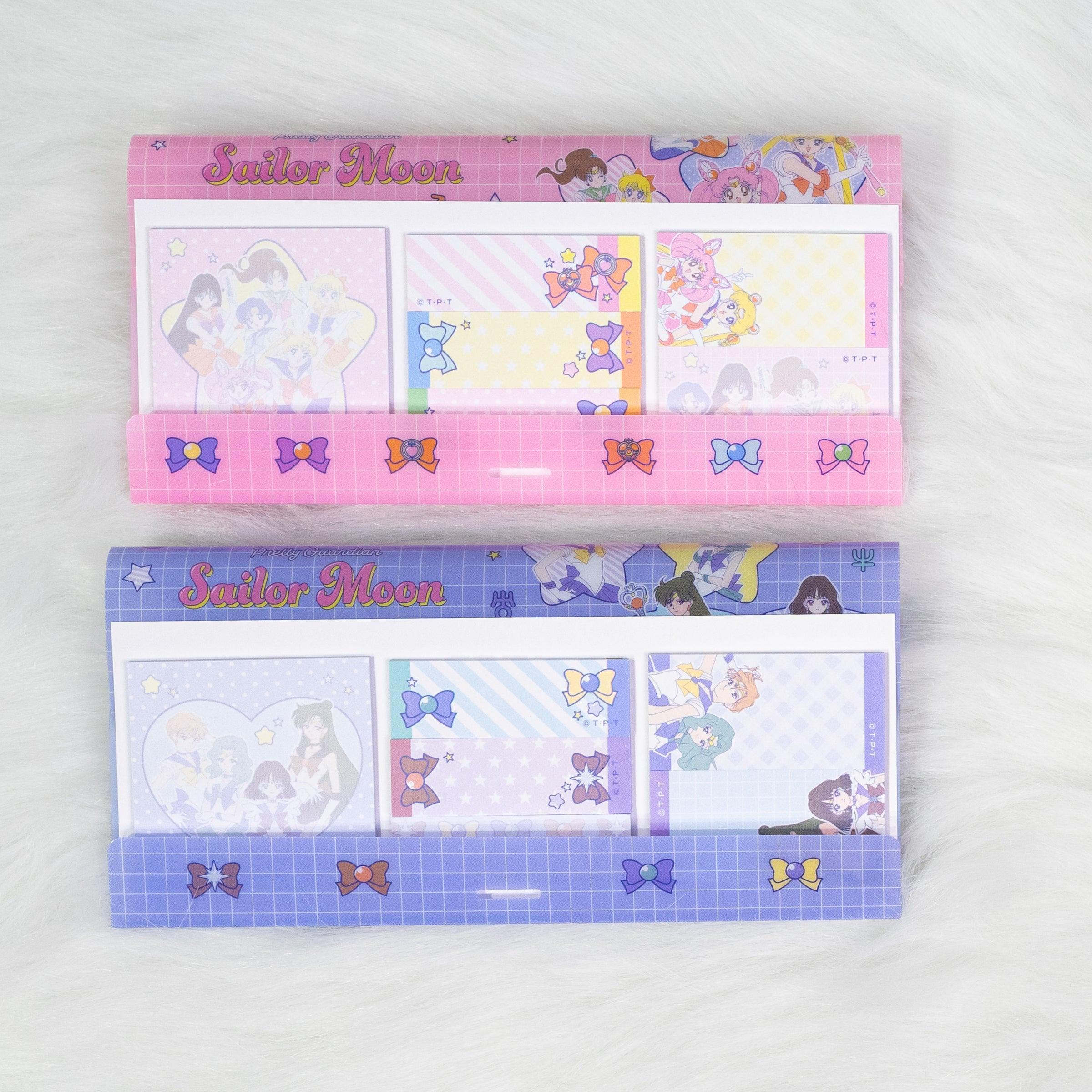 Sailor Moon 30th Anniversary Limited Series - Sticky Notes with Case (2 designs) - Sun-Star Stationery - Style A (Top) by Techo Treats Stationery