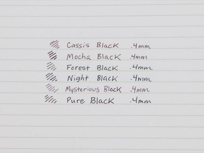 Sakura Crepas Ballsign ID plus 0.4 mm Refill (5 colors) - Mocha Black (Brown Black) by Techo Treats Stationery