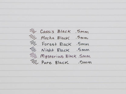 Sakura Crepas Ballsign ID plus 0.5 mm Refill (5 colors) - Mocha Black by Techo Treats Stationery