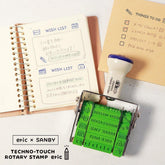 SANBY eric TECHNO-TOUCH Rotary Rubber Stamp - Default Title by Techo Treats Stationery