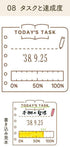 Shachihata Daily Log Rubber Date Stamp - Today Task - Body + Stamp Face by Techo Treats Stationery