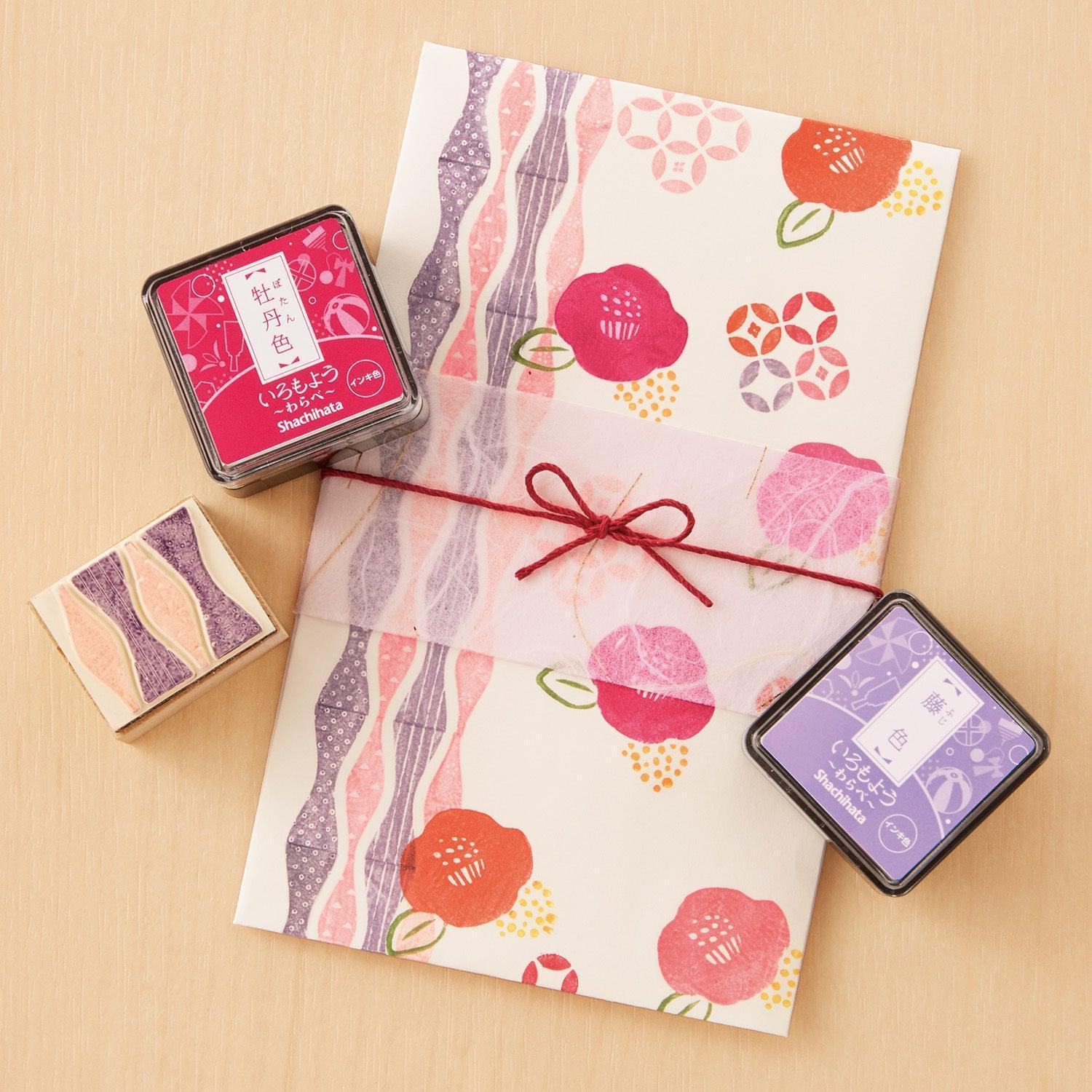 Shachihata Iromoyo Warabe Oil-based Mini Size Ink Pad - S1 - Red 紅色 by Techo Treats Stationery