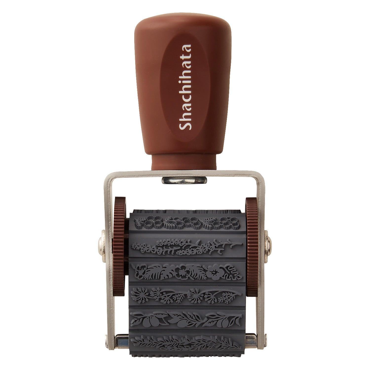 Shachihata Rotary Decoration Rubber Stamp - Plant (13 Patterns in One) - Default Title by Techo Treats Stationery