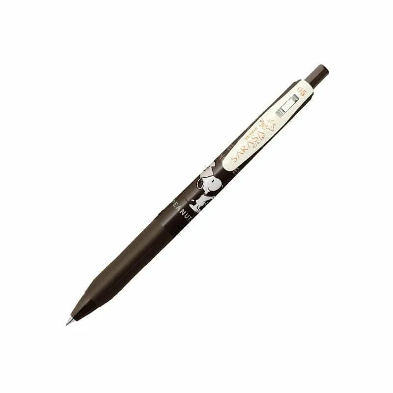 ZEBRA Snoopy Sarasa Retro Color 0.5mm (5 colors) - Brown Gray by Techo Treats Stationery